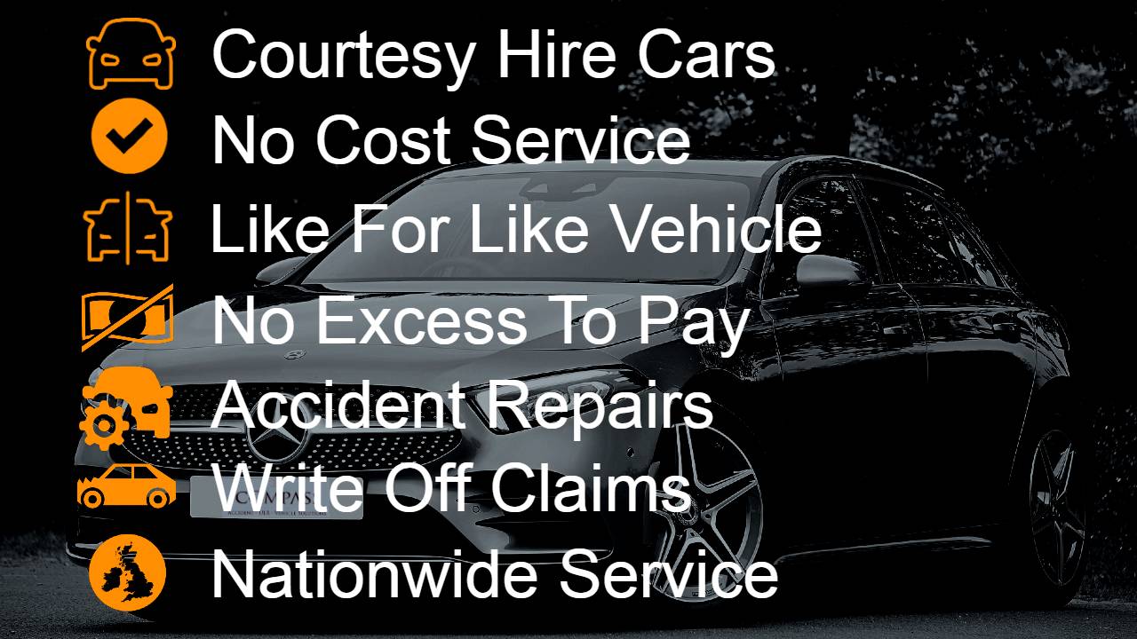 Non fault accident car hire and courtesy car service after non fault car accidents. Need a hire car after accident company