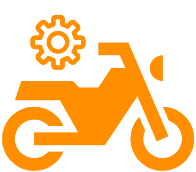 Motorbike repair after accident with courtesy hire motorbike